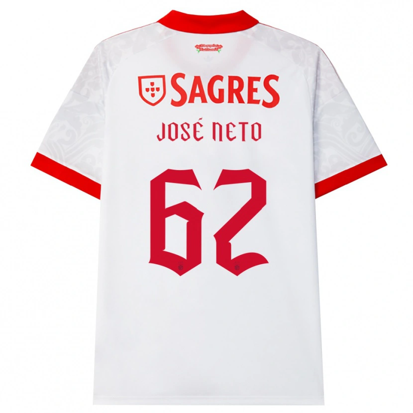 Danxen Mulher Camisola José Neto #62 Branco Vermelho Amarelo Alternativa 2026/27 Camisa