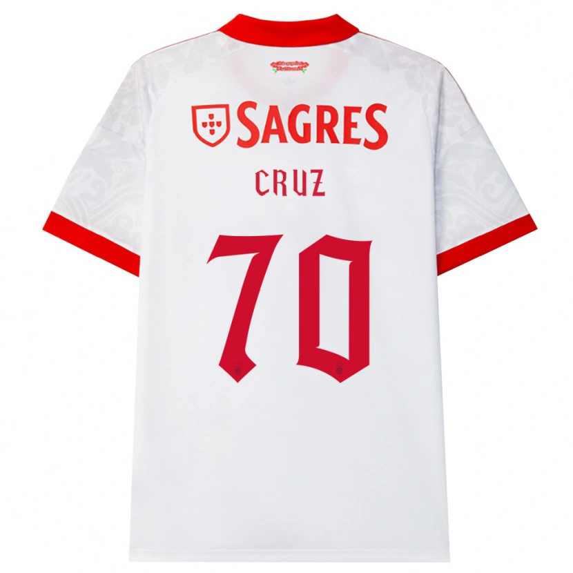 Danxen Mulher Camisola Filipe Cruz #70 Branco Vermelho Amarelo Alternativa 2026/27 Camisa