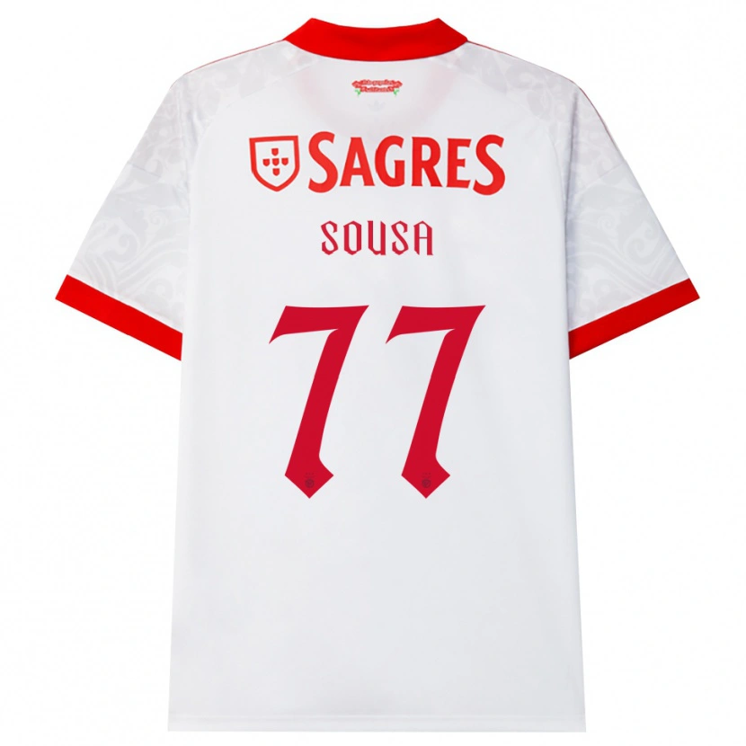 Danxen Mulher Camisola Gerson Sousa #77 Branco Vermelho Amarelo Alternativa 2026/27 Camisa