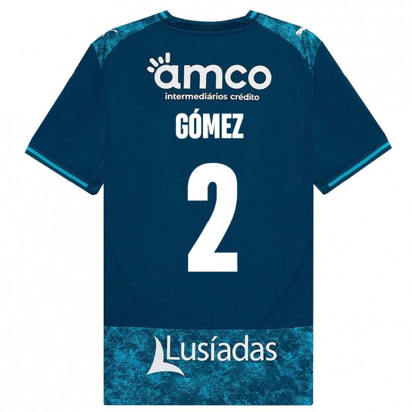 Danxen Mulher Camisola Víctor Gómez #2 Darkslategray Mediumturquoise Alternativa 2026/27 Camisa
