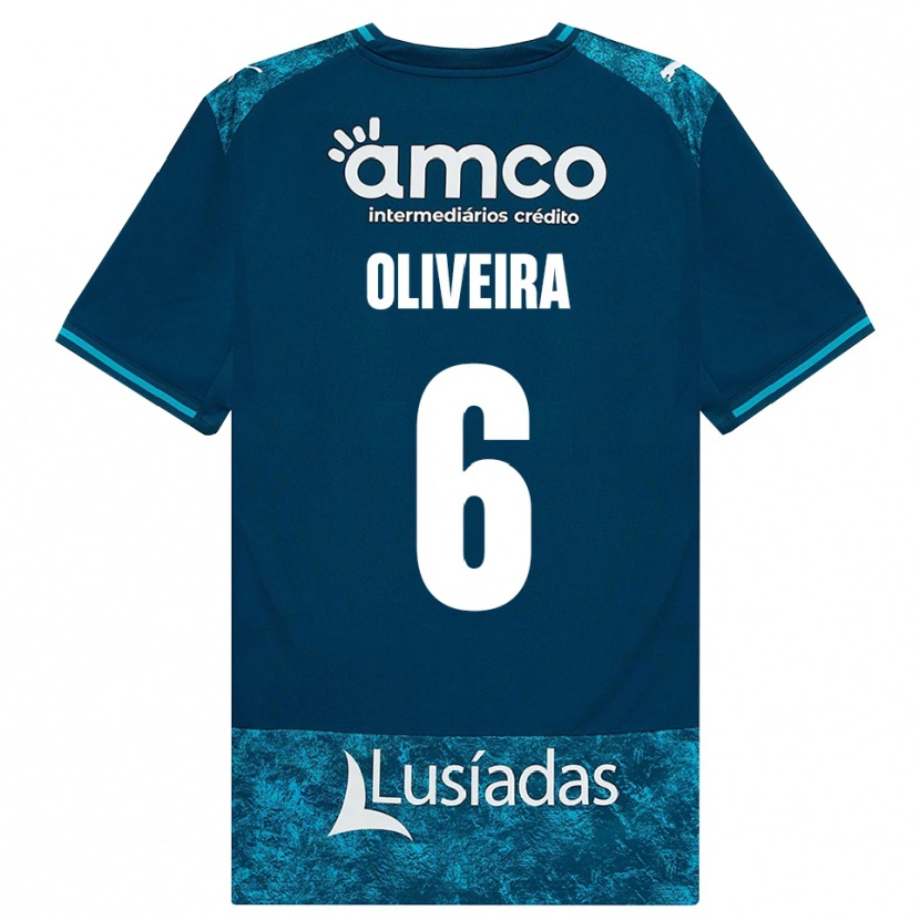 Danxen Mulher Camisola Afonso Oliveira #6 Darkslategray Mediumturquoise Alternativa 2026/27 Camisa