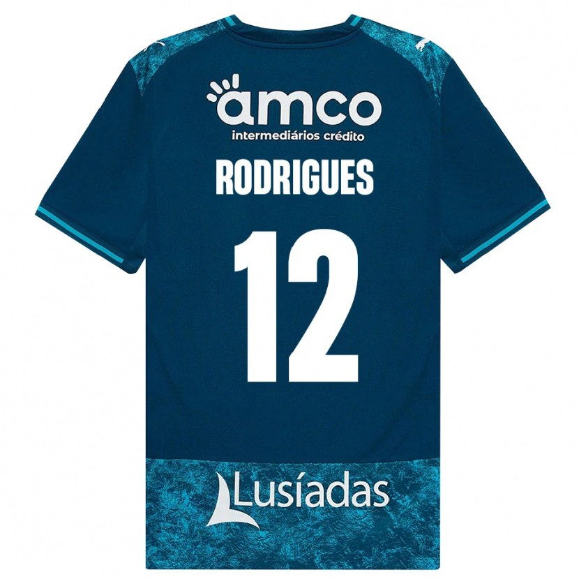 Danxen Mulher Camisola David Rodrigues #12 Darkslategray Mediumturquoise Alternativa 2026/27 Camisa