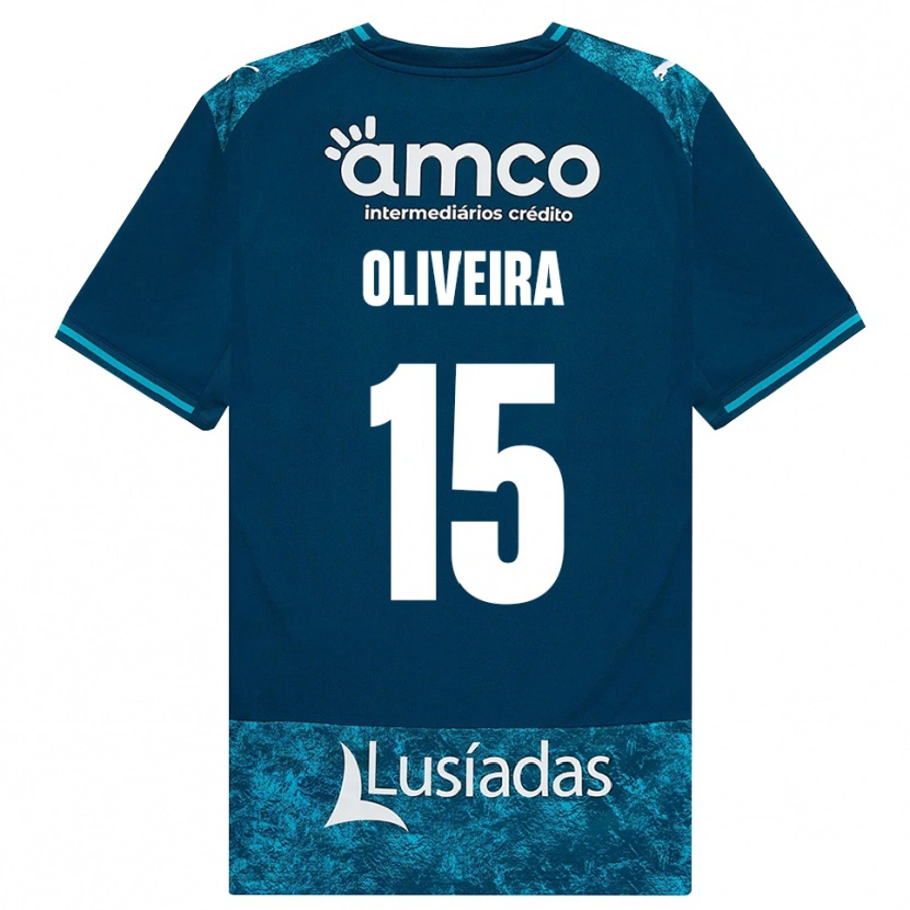 Danxen Mulher Camisola Paulo Oliveira #15 Darkslategray Mediumturquoise Alternativa 2026/27 Camisa