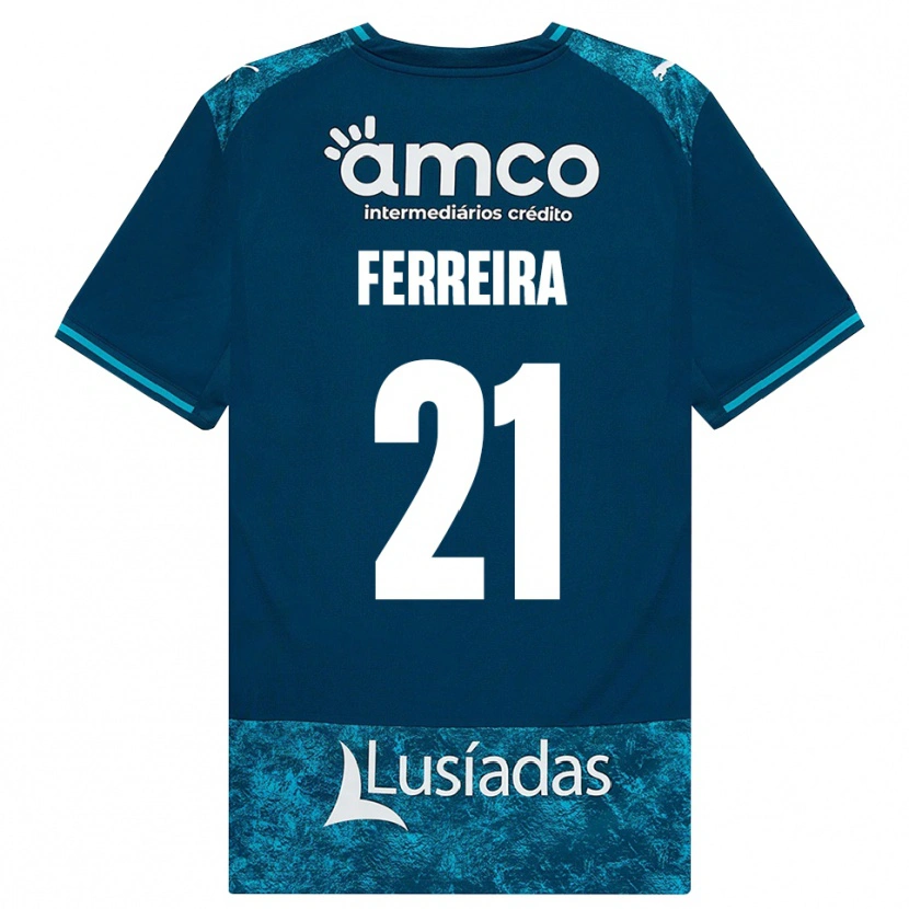 Danxen Mulher Camisola Ana Carolina Ferreira #21 Darkslategray Mediumturquoise Alternativa 2026/27 Camisa