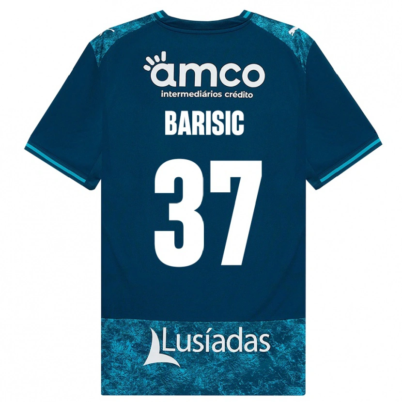 Danxen Mulher Camisola Adrian Barisic #37 Darkslategray Mediumturquoise Alternativa 2026/27 Camisa