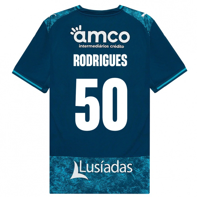 Danxen Mulher Camisola Diego Rodrigues #50 Darkslategray Mediumturquoise Alternativa 2026/27 Camisa