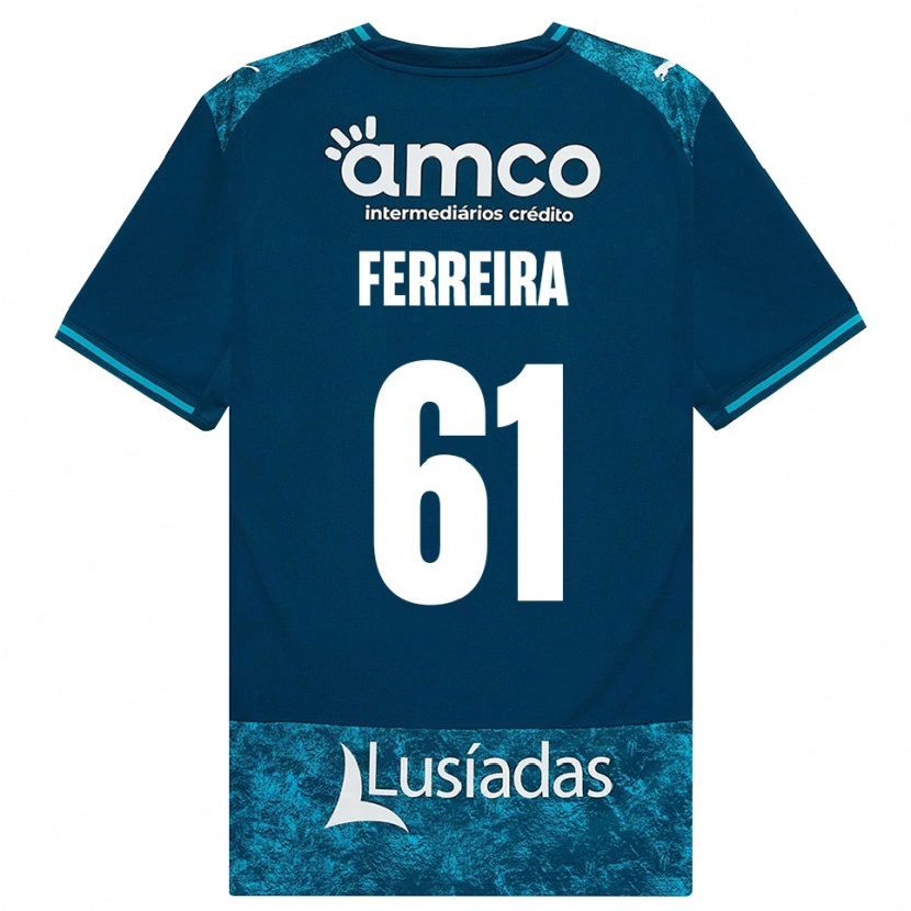 Danxen Mulher Camisola Tiago Ferreira #61 Darkslategray Mediumturquoise Alternativa 2026/27 Camisa