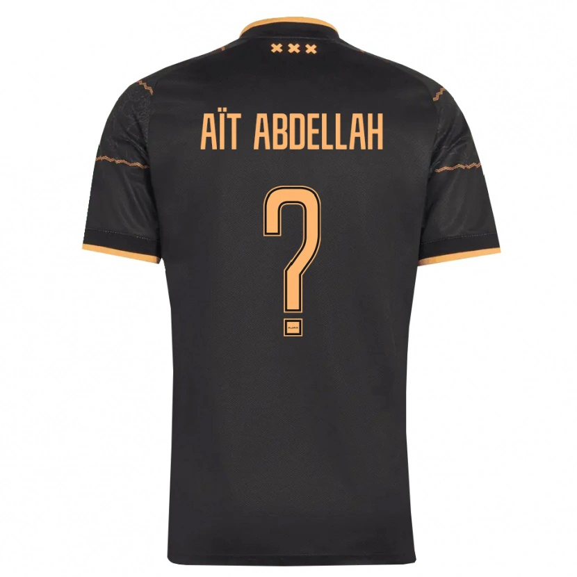 Danxen Mulher Camisola Waleed Aït Abdellah #0 Preto Laranja Alternativa 2026/27 Camisa