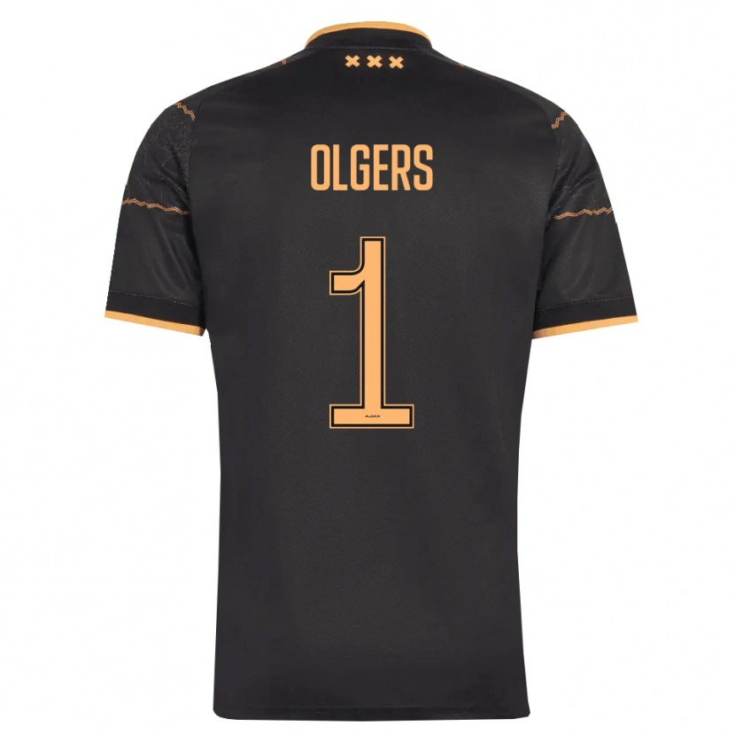 Danxen Mulher Camisola Guus Olgers #1 Preto Laranja Alternativa 2026/27 Camisa