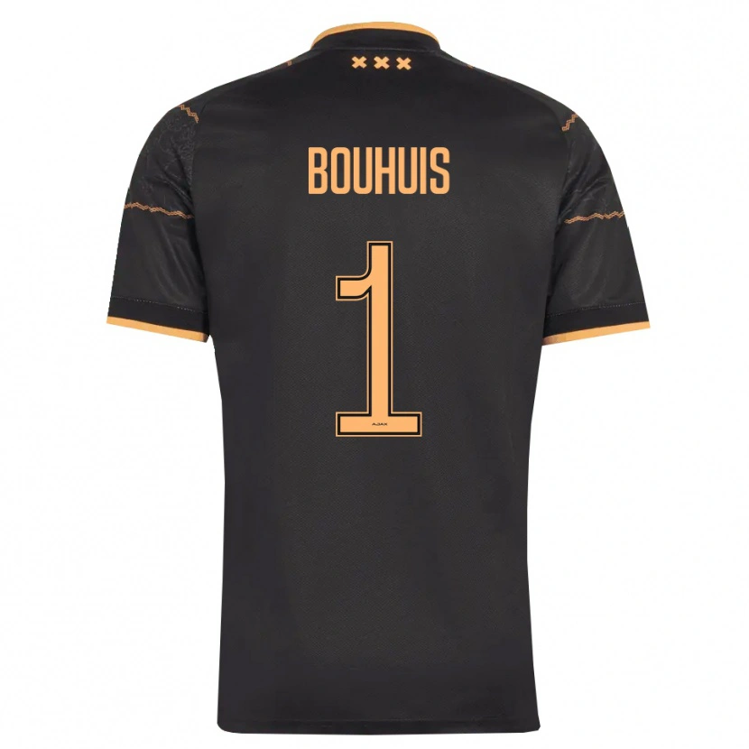 Danxen Mulher Camisola Jens Bouhuis #1 Preto Laranja Alternativa 2026/27 Camisa