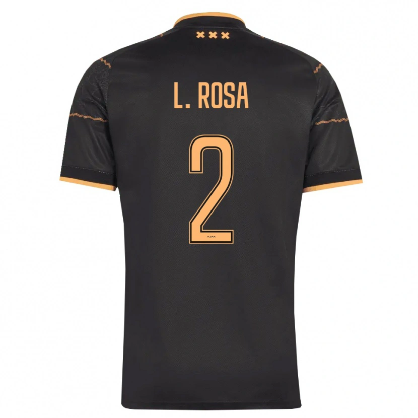 Danxen Mulher Camisola Lucas Rosa #2 Preto Laranja Alternativa 2026/27 Camisa