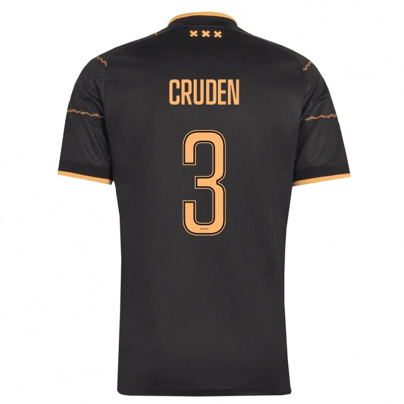 Danxen Mulher Camisola Joeri Cruden #3 Preto Laranja Alternativa 2026/27 Camisa