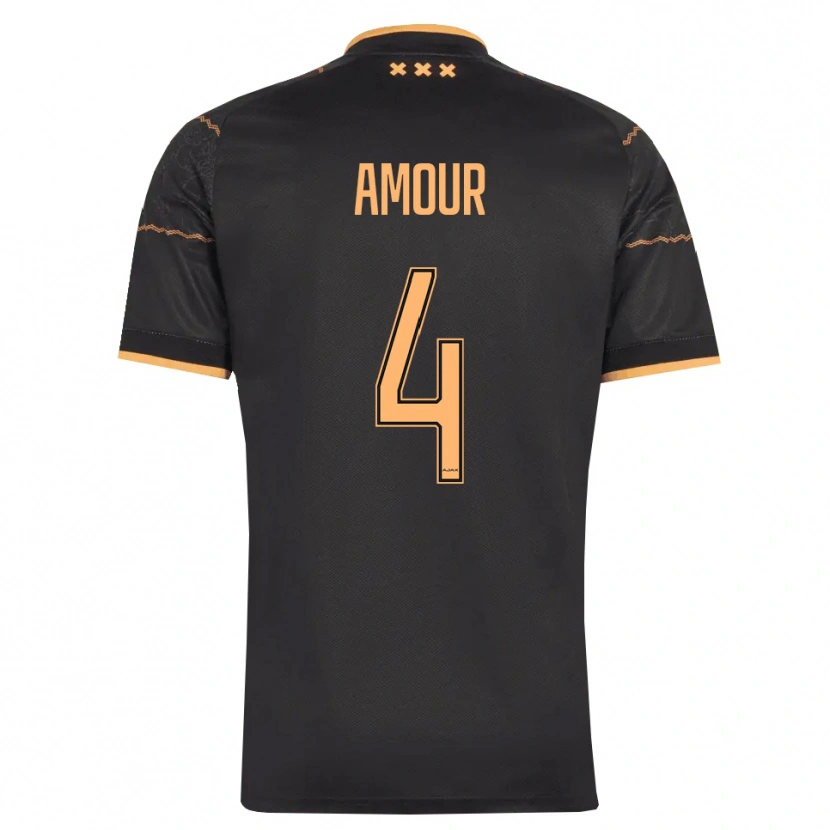 Danxen Mulher Camisola Jahyendrow Amour #4 Preto Laranja Alternativa 2026/27 Camisa