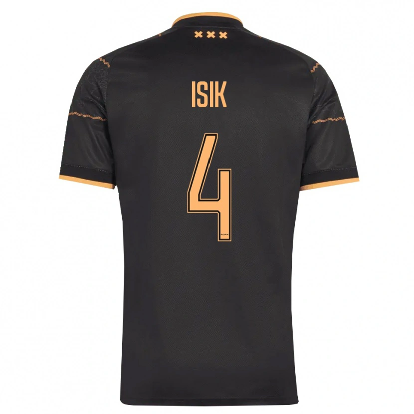 Danxen Mulher Camisola Enes Işık #4 Preto Laranja Alternativa 2026/27 Camisa