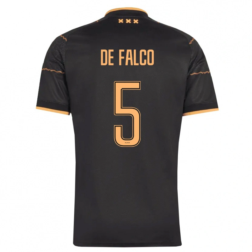 Danxen Mulher Camisola Sinclair De Falco #5 Preto Laranja Alternativa 2026/27 Camisa