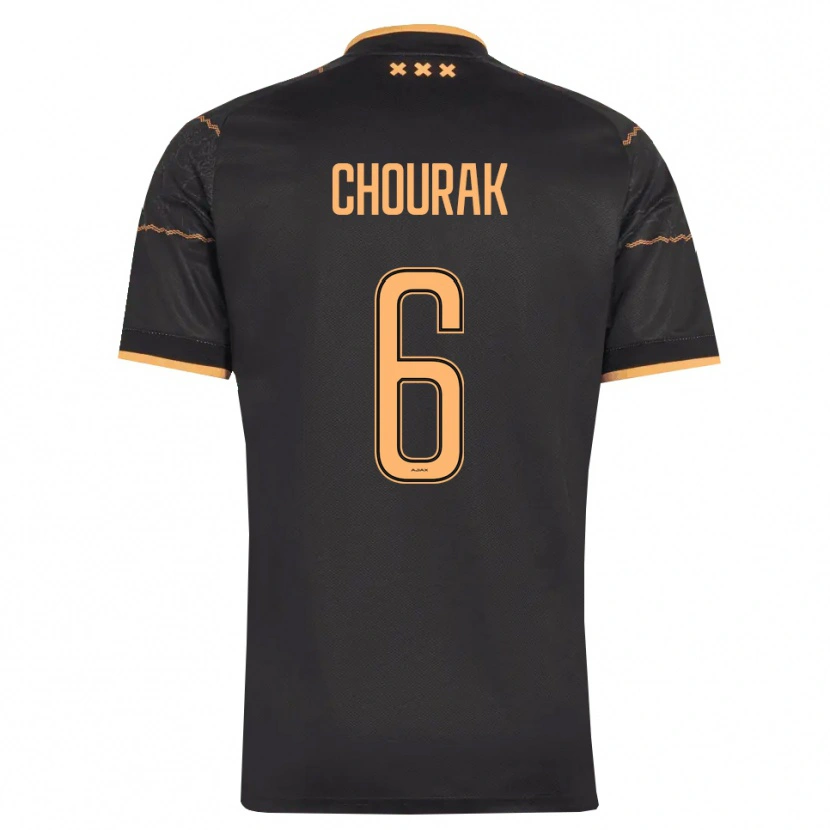 Danxen Mulher Camisola Nassef Chourak #6 Preto Laranja Alternativa 2026/27 Camisa