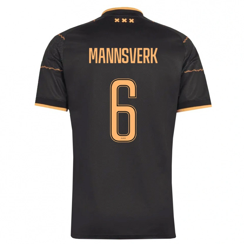 Danxen Mulher Camisola Sivert Mannsverk #6 Preto Laranja Alternativa 2026/27 Camisa