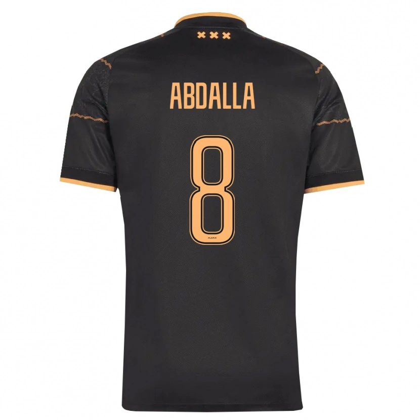 Danxen Mulher Camisola Mohamed Abdalla #8 Preto Laranja Alternativa 2026/27 Camisa