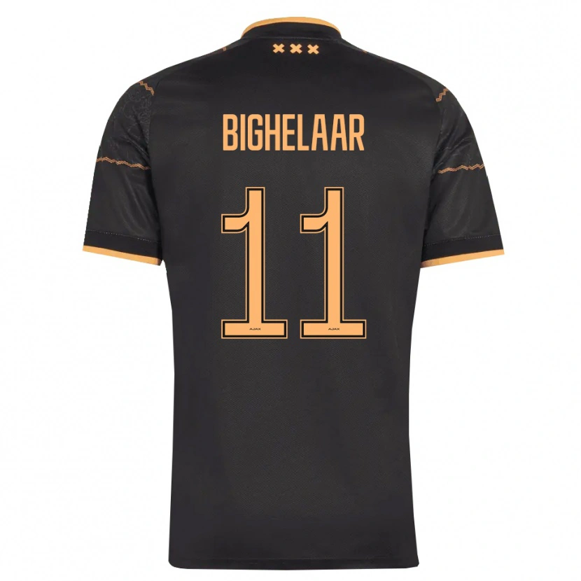 Danxen Mulher Camisola Marjolijn Van Den Bighelaar #11 Preto Laranja Alternativa 2026/27 Camisa