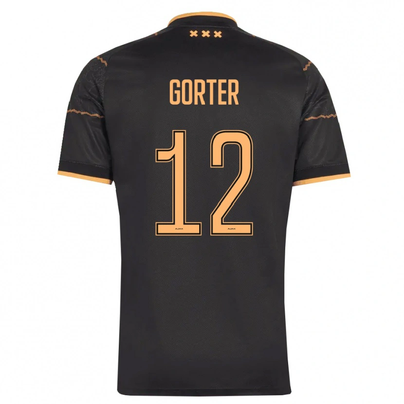 Danxen Mulher Camisola Jay Gorter #12 Preto Laranja Alternativa 2026/27 Camisa