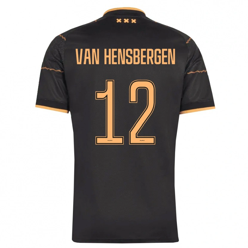 Danxen Mulher Camisola Jade Van Hensbergen #12 Preto Laranja Alternativa 2026/27 Camisa
