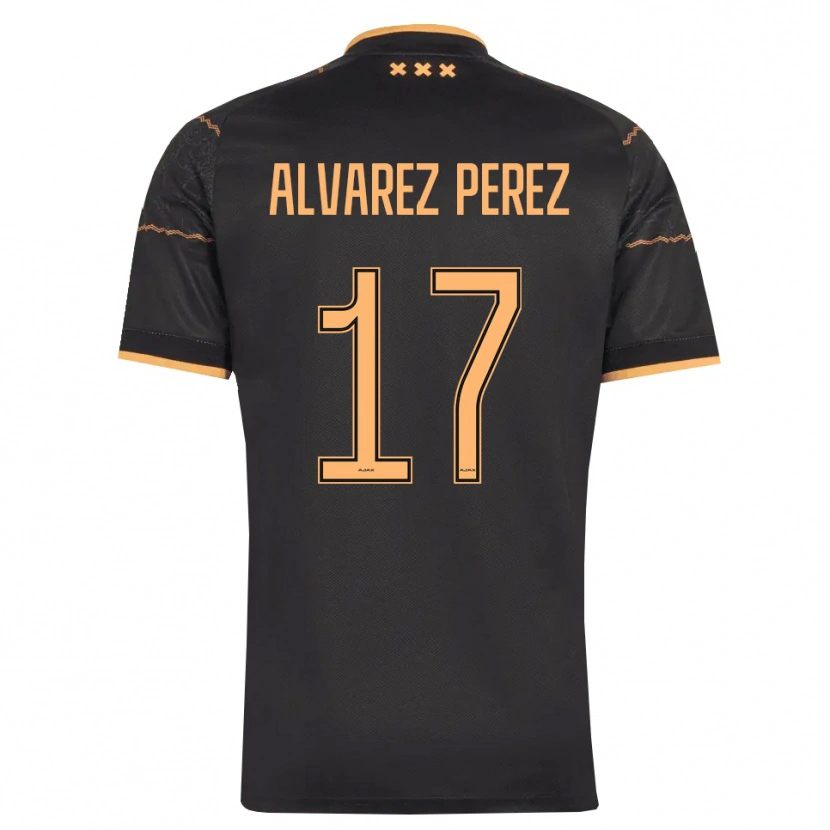 Danxen Mulher Camisola Marley Álvarez Pérez #17 Preto Laranja Alternativa 2026/27 Camisa