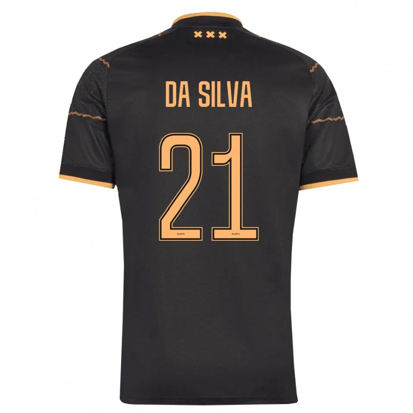 Danxen Mulher Camisola Paulo Da Silva #21 Preto Laranja Alternativa 2026/27 Camisa