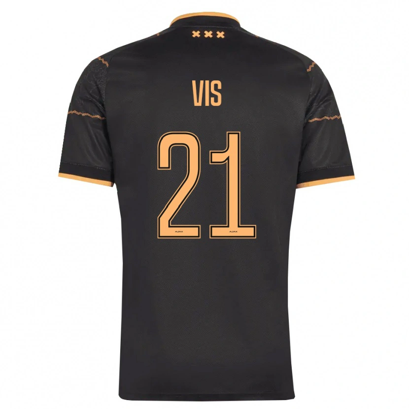 Danxen Mulher Camisola Tijmen Vis #21 Preto Laranja Alternativa 2026/27 Camisa