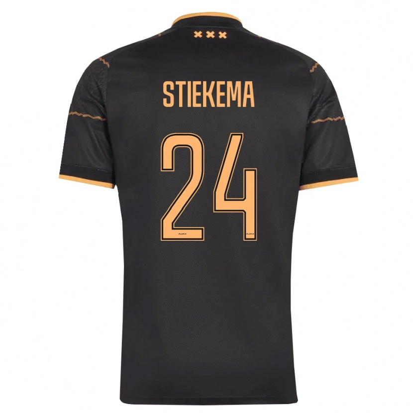 Danxen Mulher Camisola Iris Stiekema #24 Preto Laranja Alternativa 2026/27 Camisa