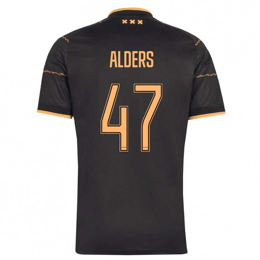 Danxen Mulher Camisola Gerald Alders #47 Preto Laranja Alternativa 2026/27 Camisa
