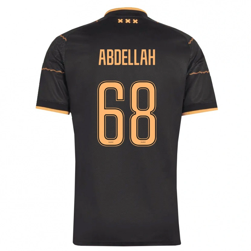 Danxen Mulher Camisola Abdellah Ouazane #68 Preto Laranja Alternativa 2026/27 Camisa