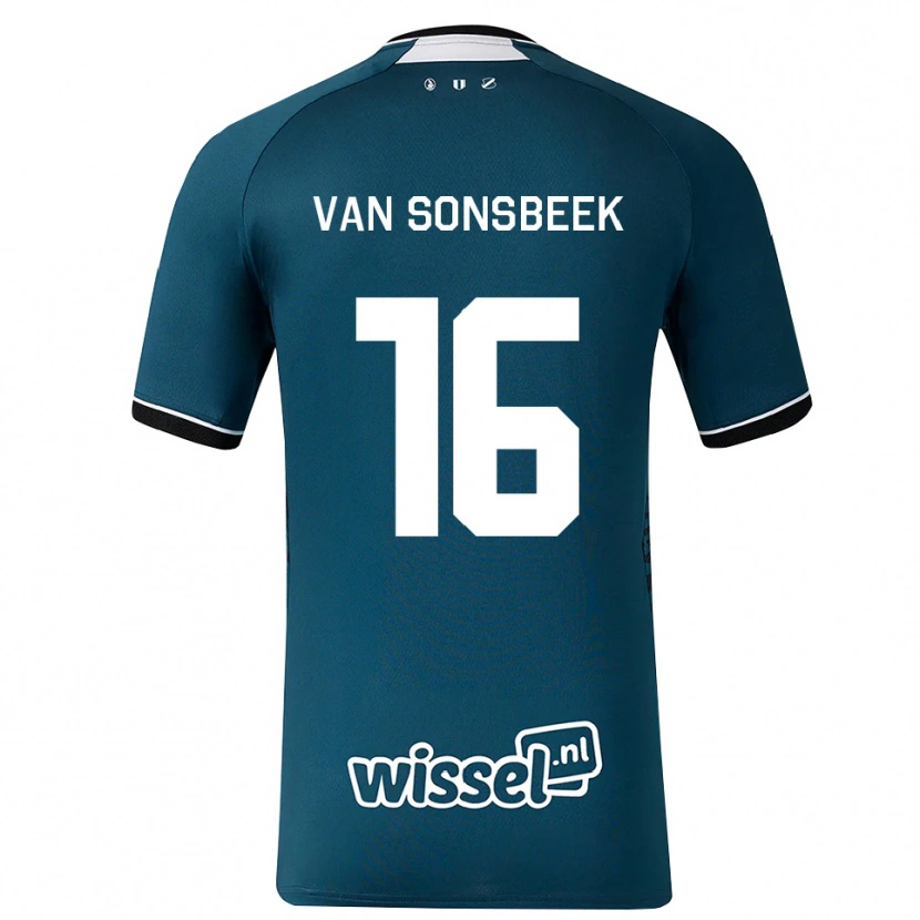 Danxen Mulher Camisola Quint Van Sonsbeek #16 Darkslategray Branco Alternativa 2026/27 Camisa