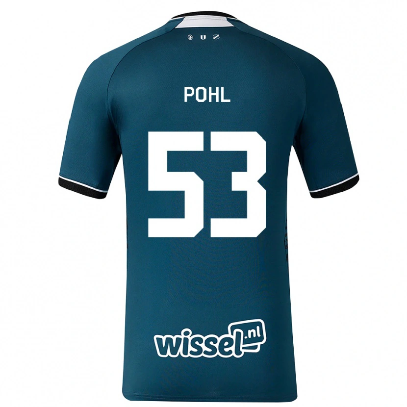 Danxen Mulher Camisola Ferdinand Pohl #53 Darkslategray Branco Alternativa 2026/27 Camisa