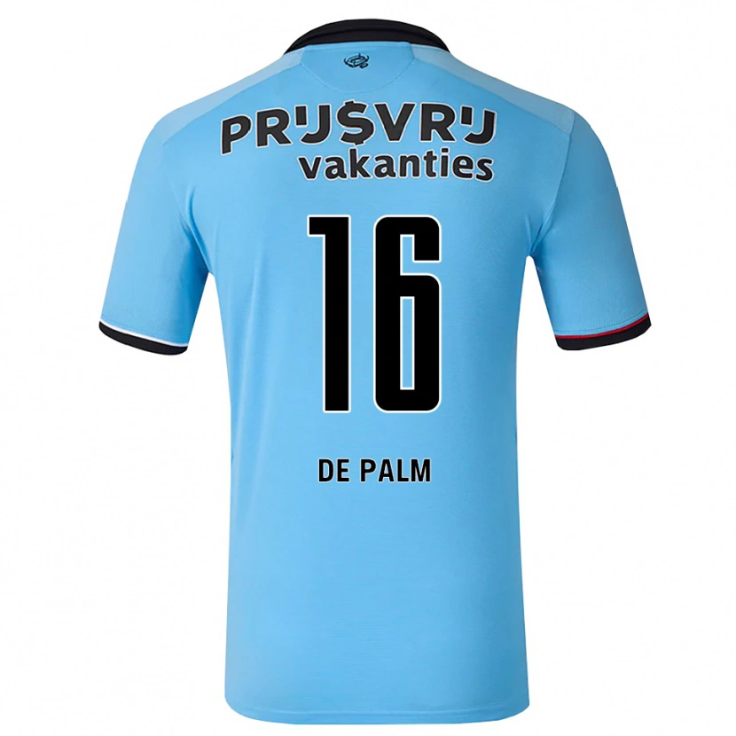 Danxen Mulher Camisola Daven De Palm #16 Deepskyblue Preto Vermelho Alternativa 2026/27 Camisa