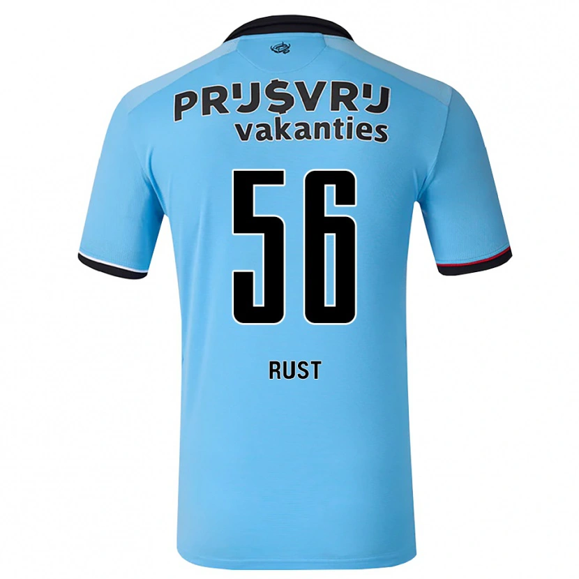 Danxen Mulher Camisola Fabiano Rust #56 Deepskyblue Preto Vermelho Alternativa 2026/27 Camisa