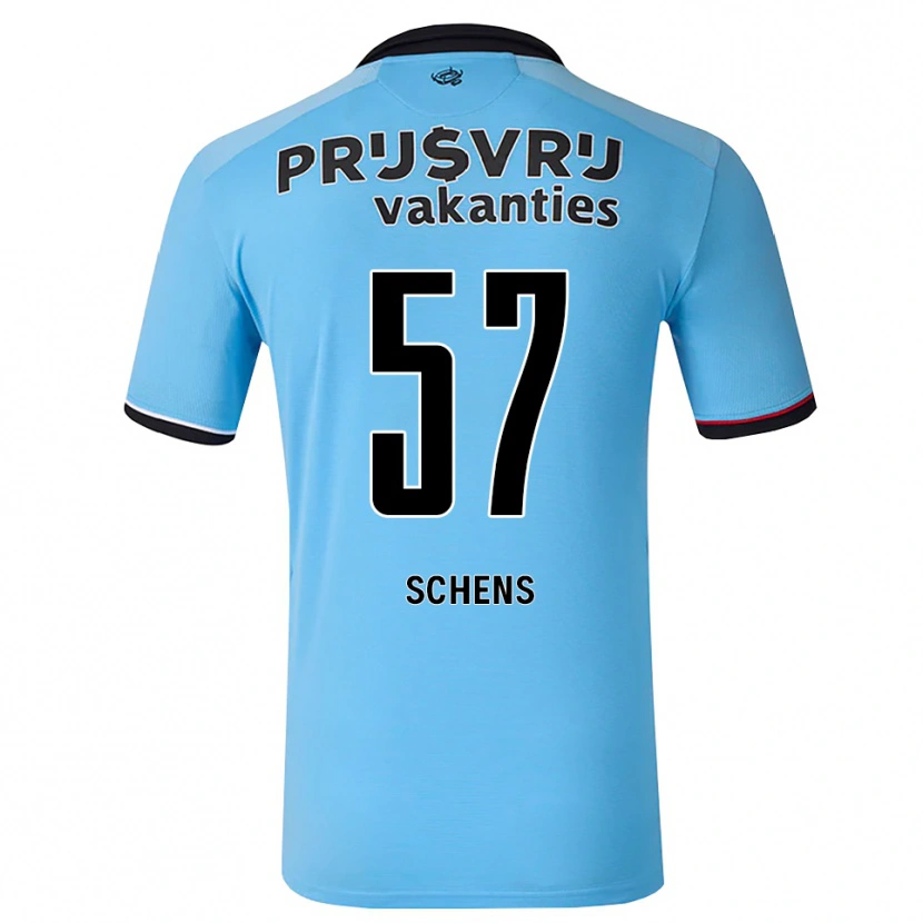Danxen Mulher Camisola Twan Schens #57 Deepskyblue Preto Vermelho Alternativa 2026/27 Camisa