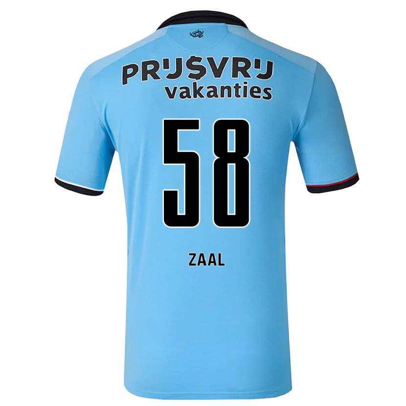Danxen Mulher Camisola Timo Zaal #58 Deepskyblue Preto Vermelho Alternativa 2026/27 Camisa