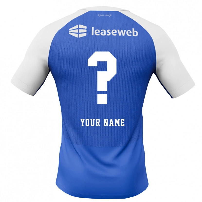 Danxen Mulher Camisola Seu Nome #0 Dodgerblue Vermelho Branco Alternativa 2026/27 Camisa