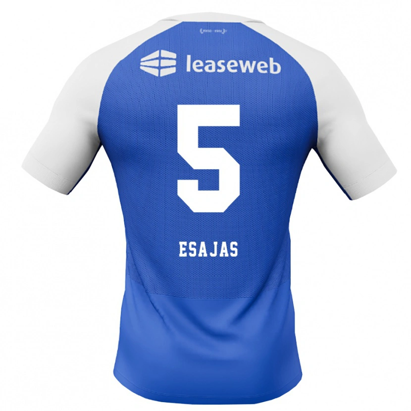 Danxen Mulher Camisola Jeremiah Esajas #5 Dodgerblue Vermelho Branco Alternativa 2026/27 Camisa