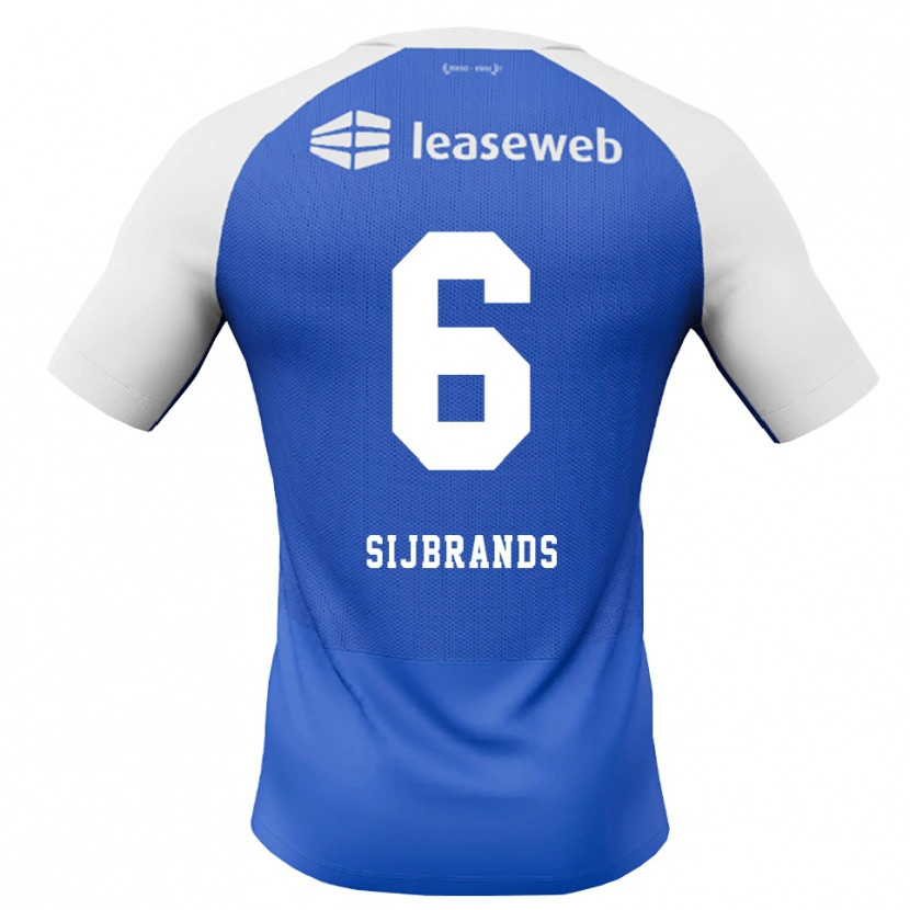 Danxen Mulher Camisola Julian Sijbrands #6 Dodgerblue Vermelho Branco Alternativa 2026/27 Camisa