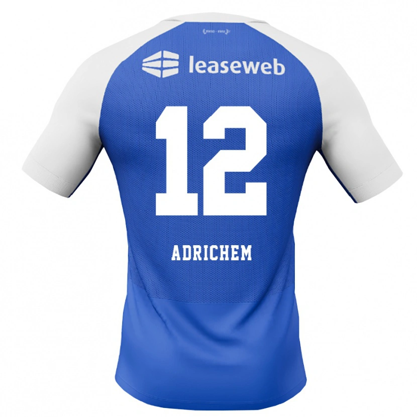 Danxen Mulher Camisola Mees Adrichem #12 Dodgerblue Vermelho Branco Alternativa 2026/27 Camisa