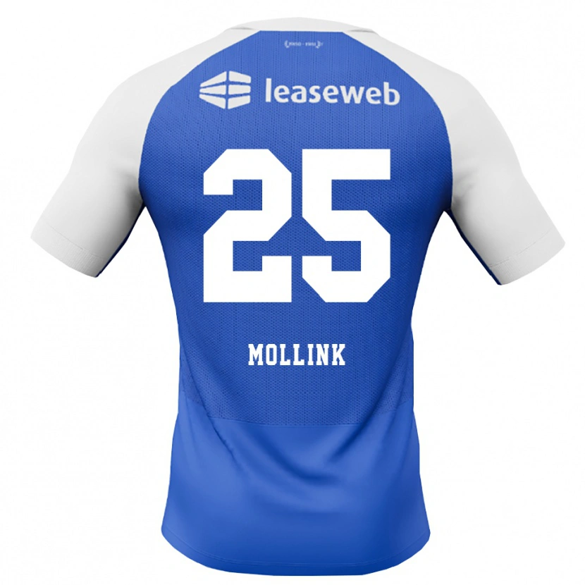 Danxen Mulher Camisola Yaël Mollink #25 Dodgerblue Vermelho Branco Alternativa 2026/27 Camisa