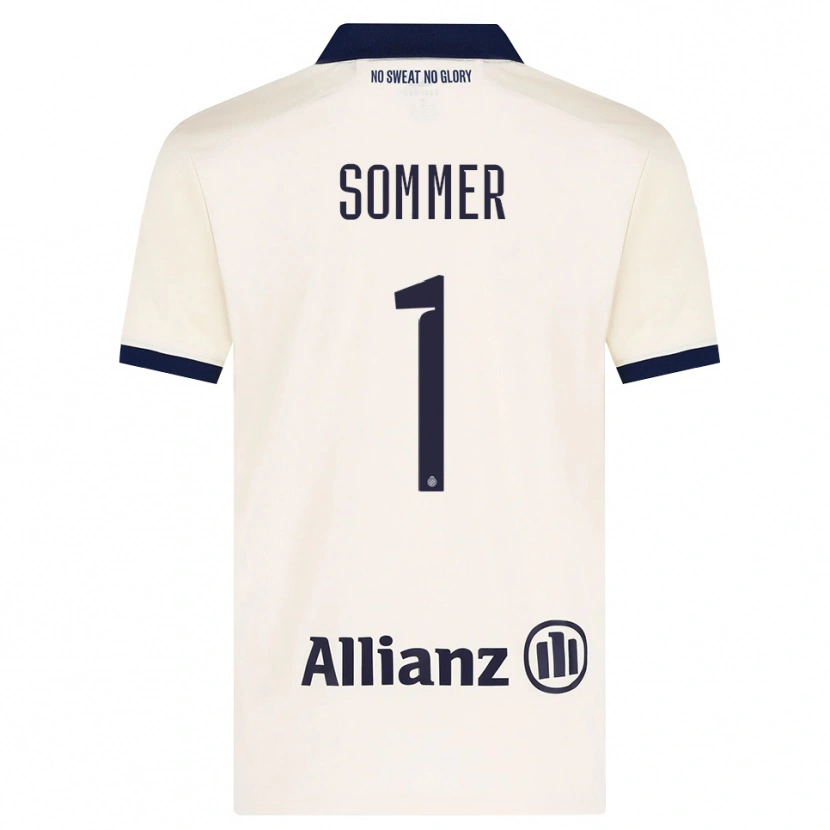 Danxen Mulher Camisola Yann Sommer #1 Beige Preto Alternativa 2026/27 Camisa