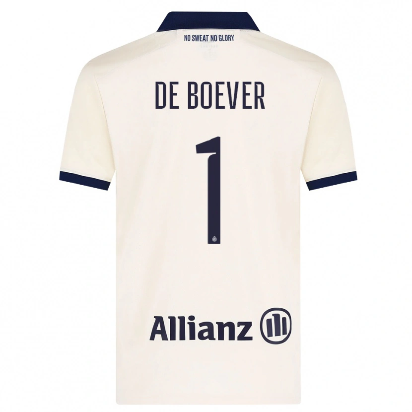 Danxen Mulher Camisola Jesse De Boever #1 Beige Preto Alternativa 2026/27 Camisa