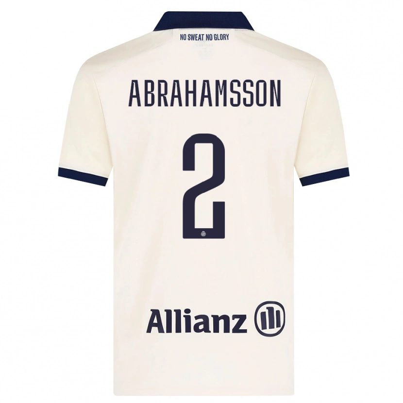Danxen Mulher Camisola Sejde Abrahamsson #2 Beige Preto Alternativa 2026/27 Camisa