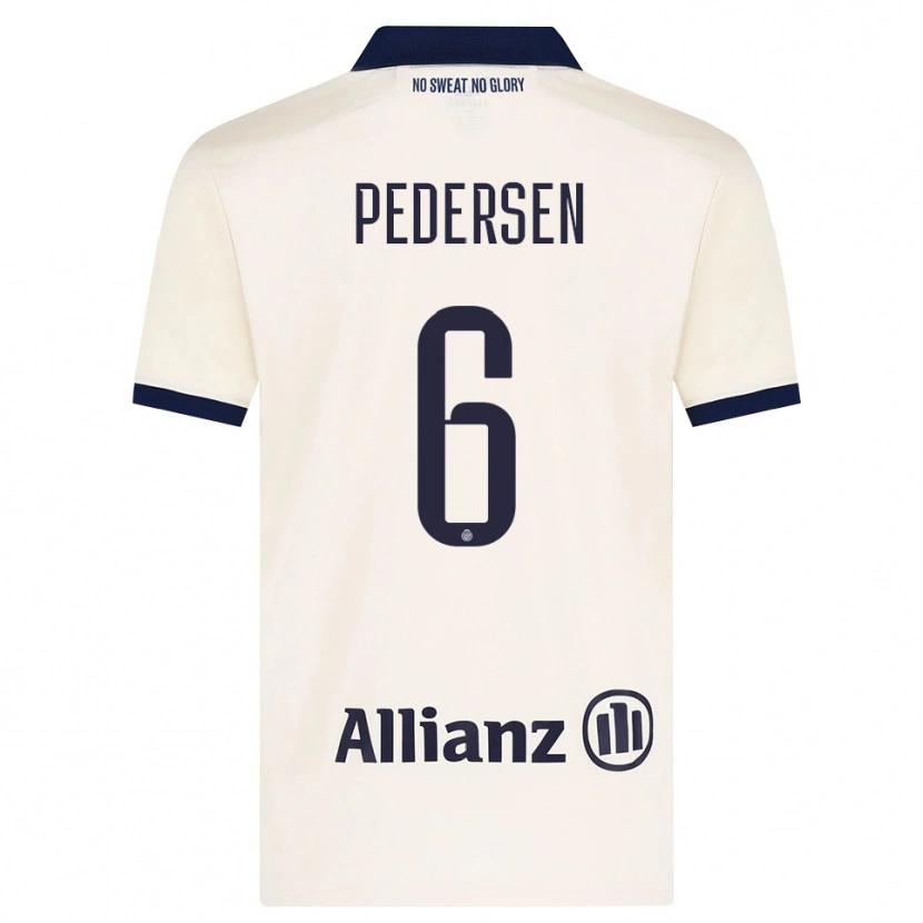 Danxen Mulher Camisola Lara Pedersen #6 Beige Preto Alternativa 2026/27 Camisa