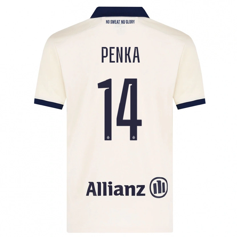 Danxen Mulher Camisola Godfried Penka #14 Beige Preto Alternativa 2026/27 Camisa