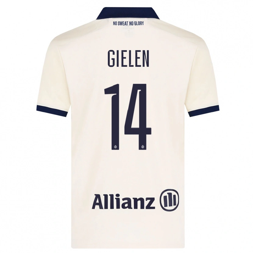 Danxen Mulher Camisola Sterre Gielen #14 Beige Preto Alternativa 2026/27 Camisa