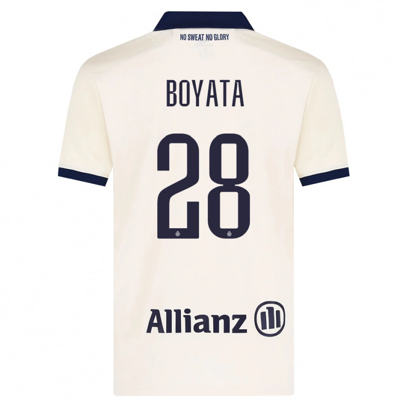 Danxen Mulher Camisola Dedryck Boyata #28 Beige Preto Alternativa 2026/27 Camisa