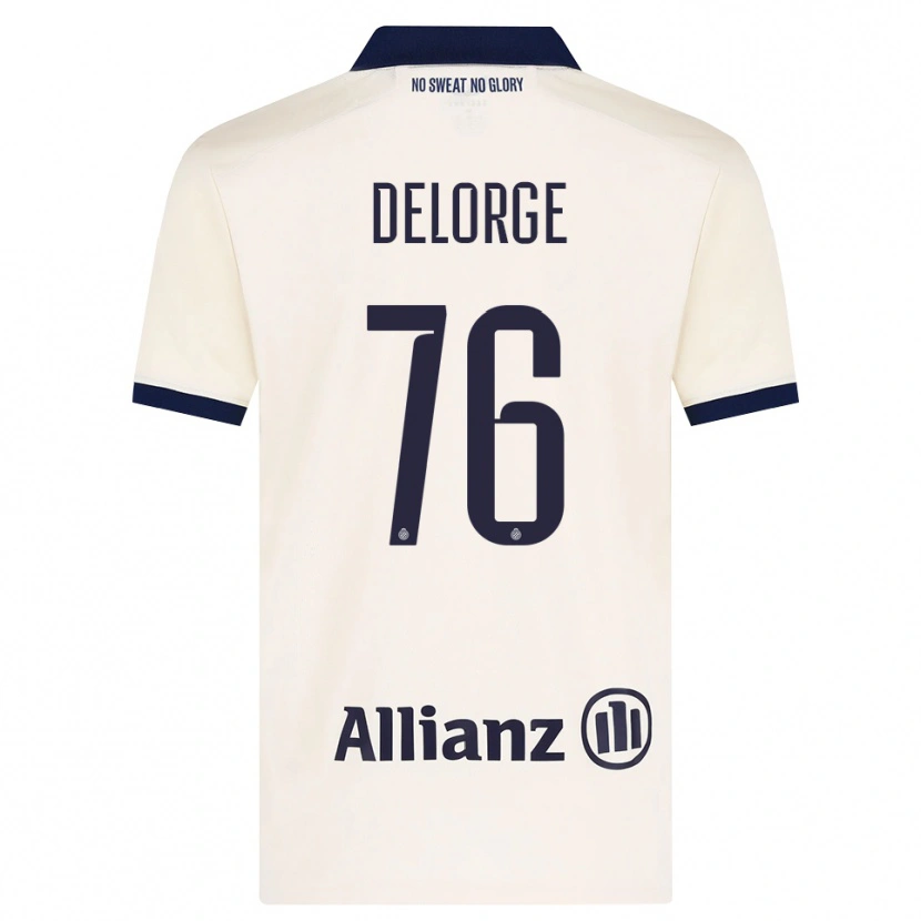 Danxen Mulher Camisola Lucas Delorge #76 Beige Preto Alternativa 2026/27 Camisa